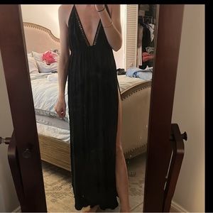 ASOS High Slit Beach Coverup Maxi Dress